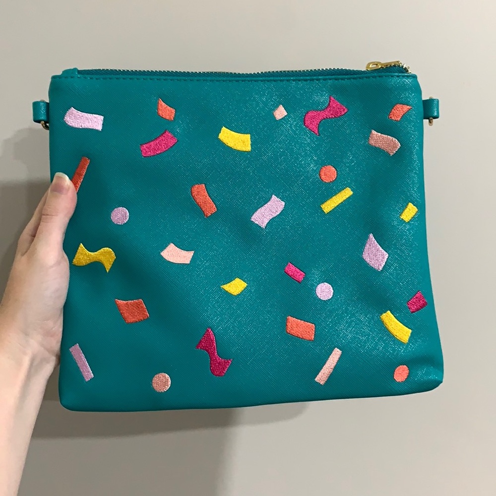 NWOT Studio DIY Confetti Clutch